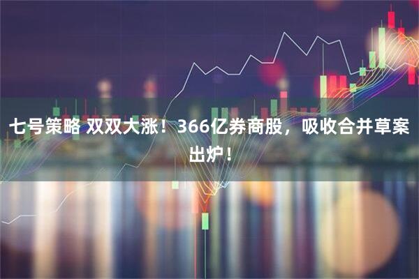 七号策略 双双大涨！366亿券商股，吸收合并草案出炉！